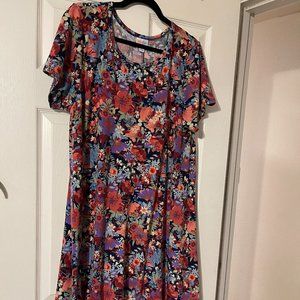 LuLaRoe Size XL Carly Dress - Florals
